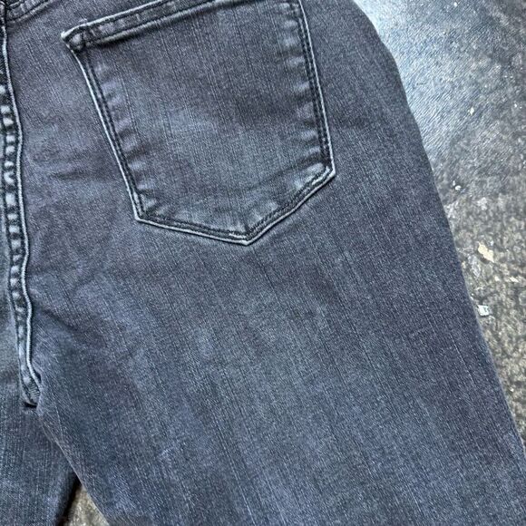 Good Threads Women's Whiskering Frayed Hem Jeans Black Size Large / 30 - Picture 13 of 14